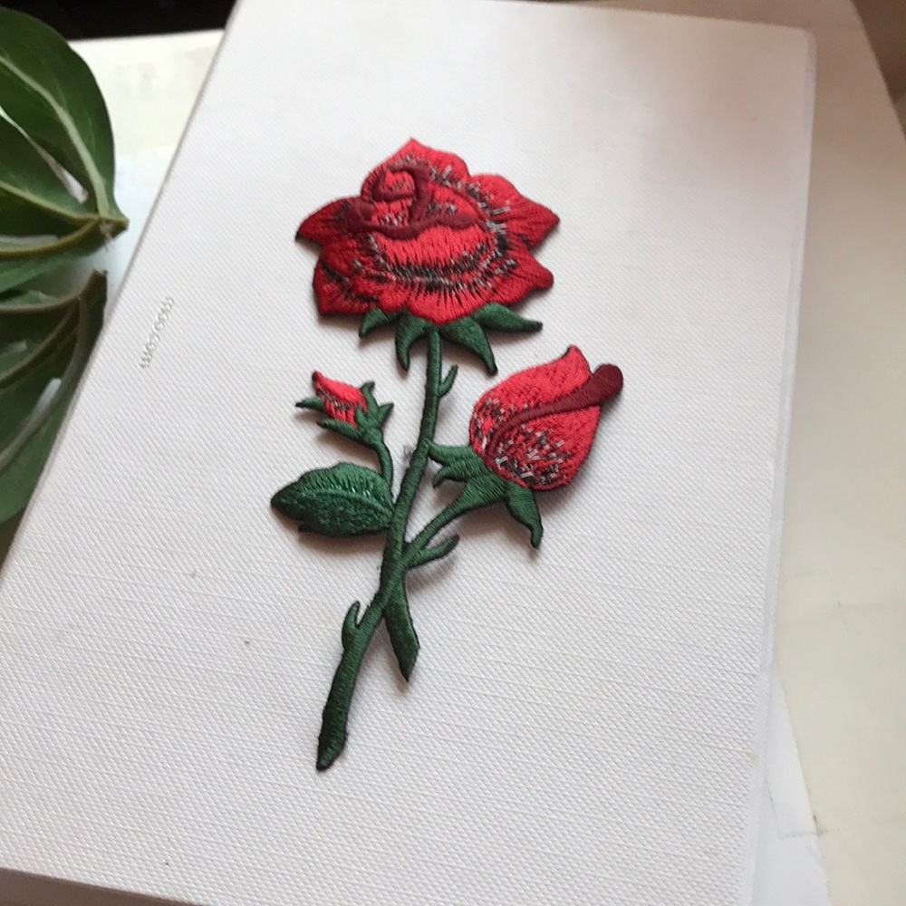Rose Iron-On Patch 🥀
